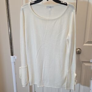 Ravel Ivory Long Sleeve Sweater